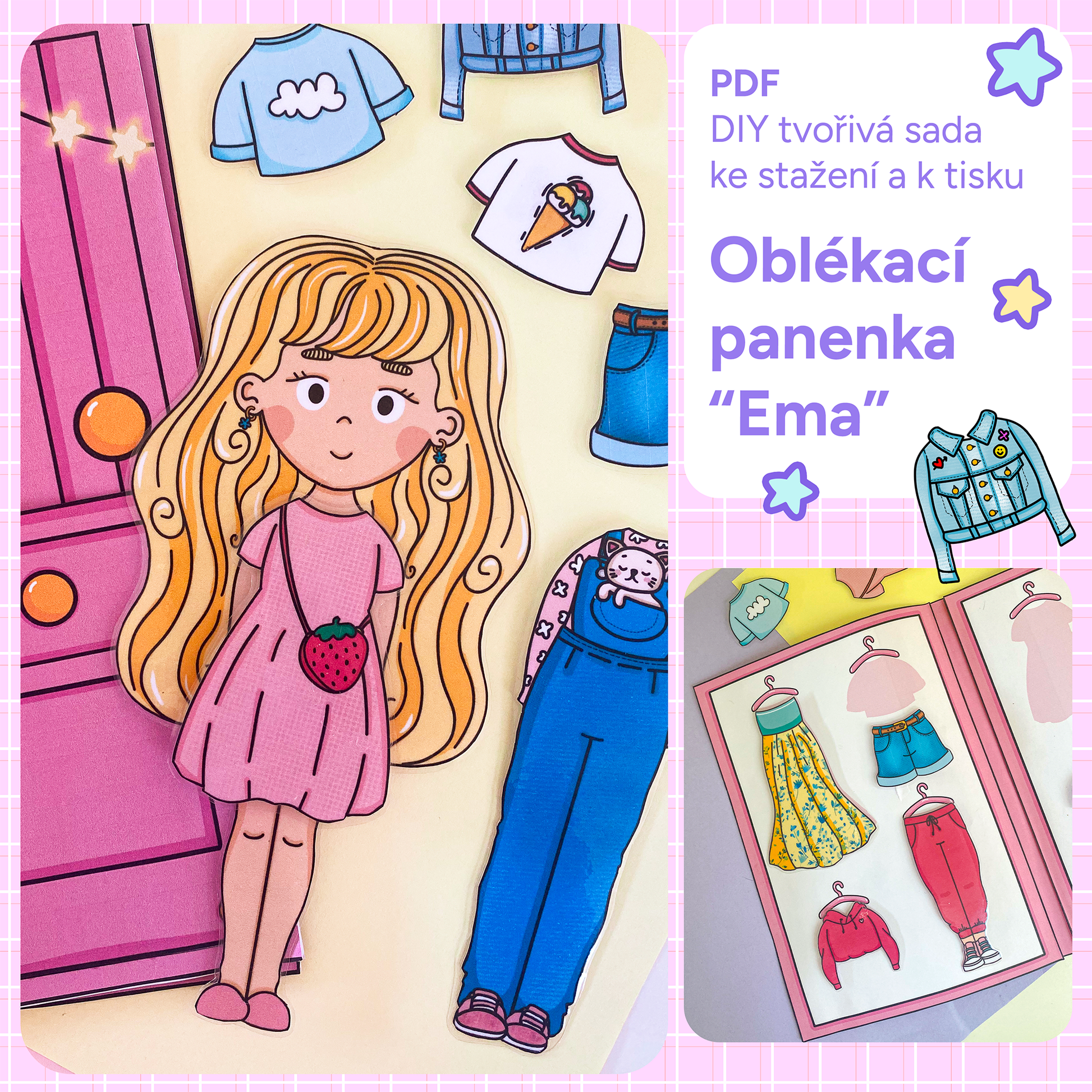 Oblékací panenka DIY projekt pro děti