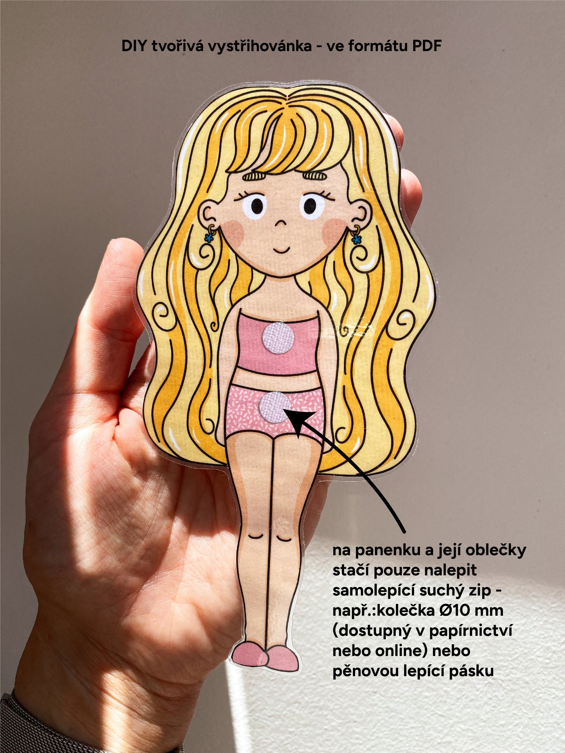 Oblékací panenka DIY projekt pro děti