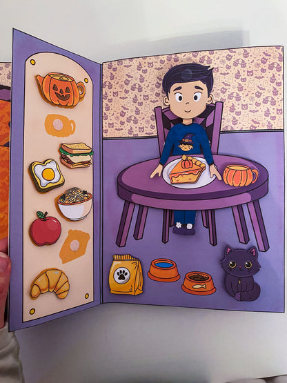 Oblékací kluk "čaroděj" s domečkem - DIY tvořivá sada k vytištění