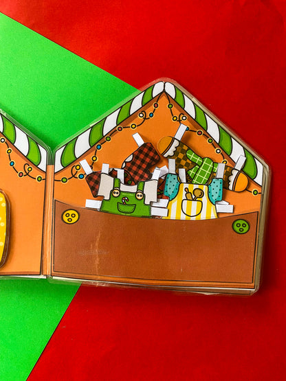 Oblékací "pan Perníček" s domečkem - vystřihovánka k vytištění