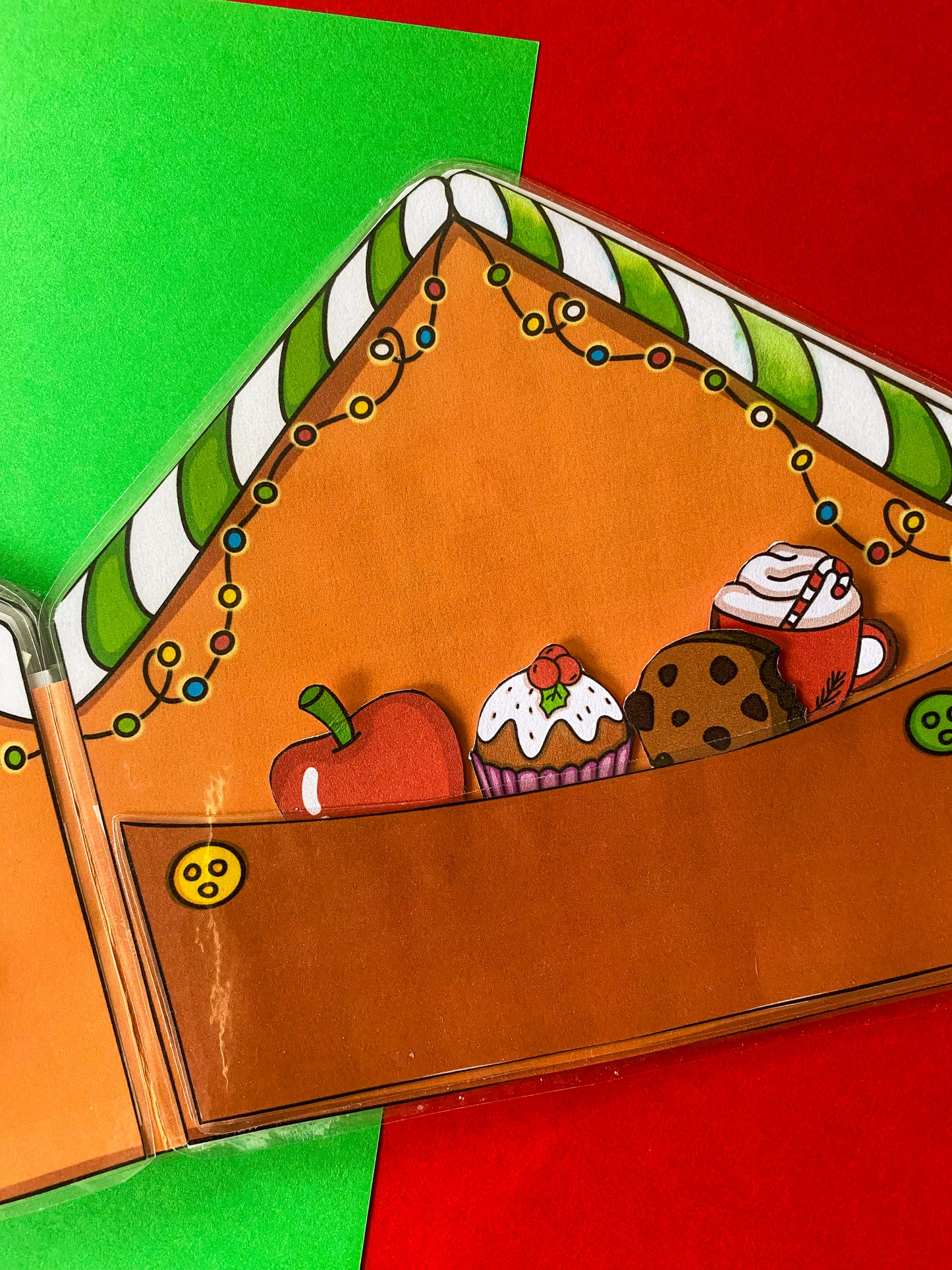 Oblékací "pan Perníček" s domečkem - vystřihovánka k vytištění