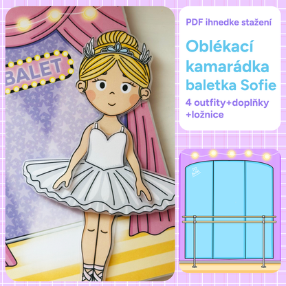 Oblékací kamarádka baletka Sofie