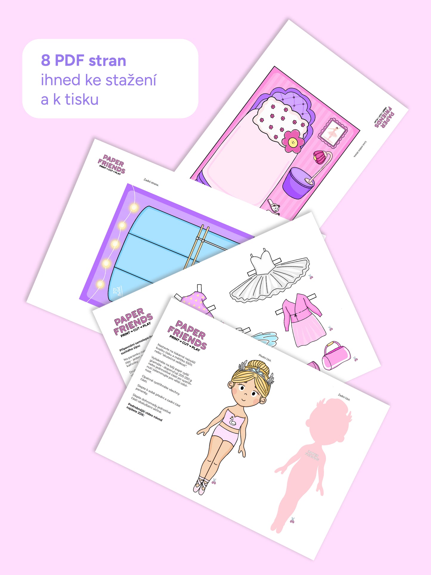 Oblékací kamarádka baletka Sofie